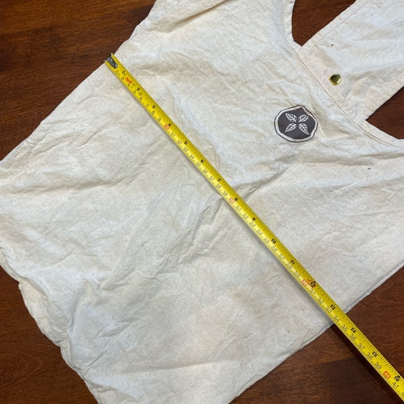 Cream Color Fabric Reusable Grocery Bags - Picture 6 of 6